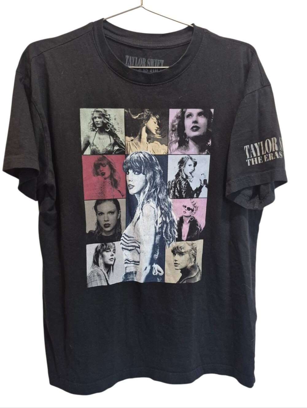 Taylor Swift Size Medium Eras Tour Black Tee Shirt Short Sleeve